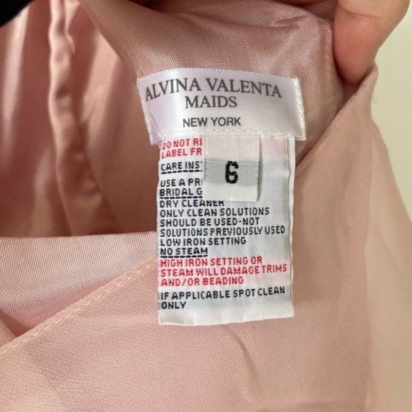 Alvina Valenta Pink Strapless Short Bridesmaid Cocktail Dress Sz 6 - Picture 8 of 8